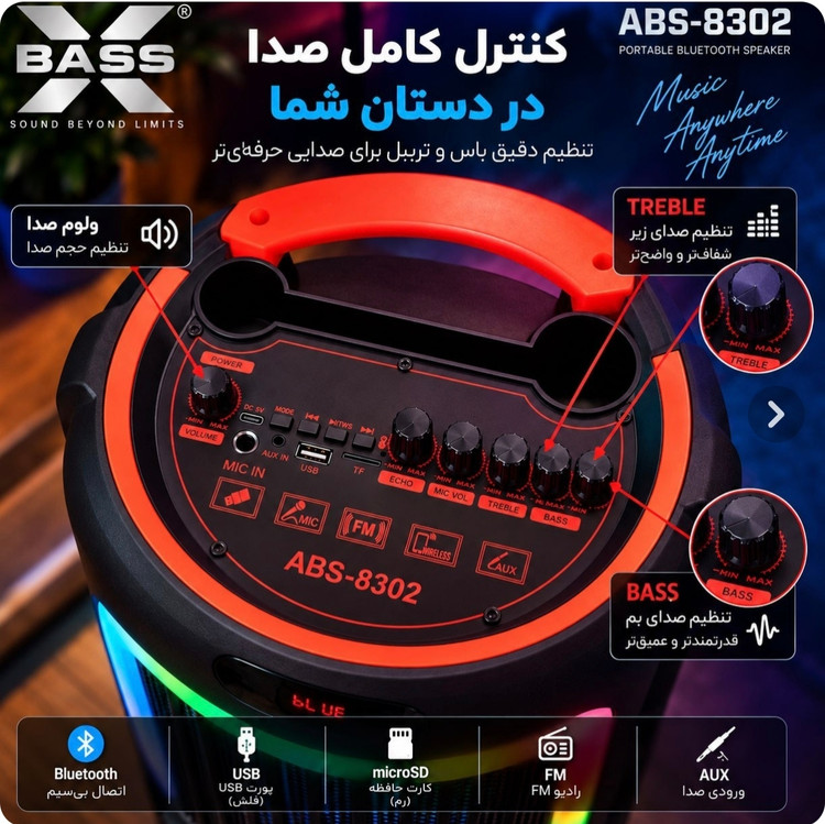 اسپیکر ABS 8302